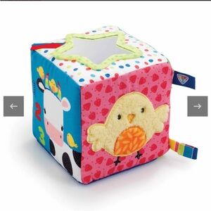 ELC blossom farms activity soft cube baby toy